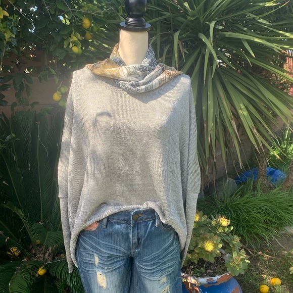 Silver metallic sweater by:  Cynthia Steffe - Picture 7 of 8